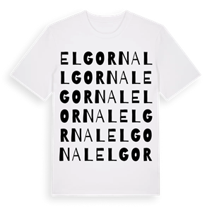 el Gornal ordlek t-shirt – ekologisk bomull t-shirt från Pinshirt