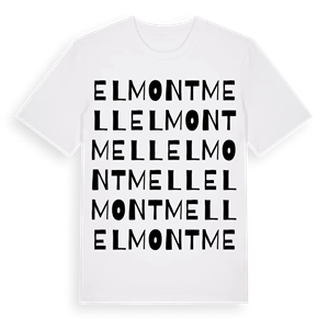 el Montmell ordlek t-shirt – ekologisk bomull t-shirt från Pinshirt