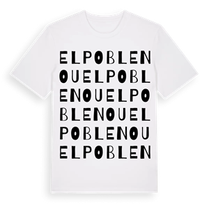 el Poblenou ordlek t-shirt – ekologisk bomull t-shirt från Pinshirt