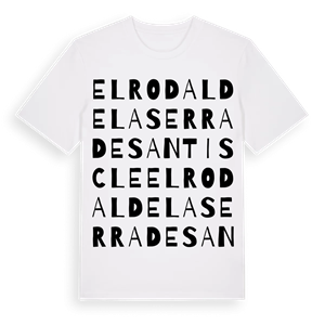 el Rodal de la Serra de Sant Iscle ordlek t-shirt – ekologisk bomull t-shirt från Pinshirt