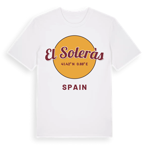 el Soleràs cirkel t-shirt – ekologisk bomull t-shirt från Pinshirt