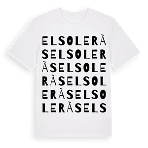 el Soleràs ordlek t-shirt – ekologisk bomull t-shirt från Pinshirt