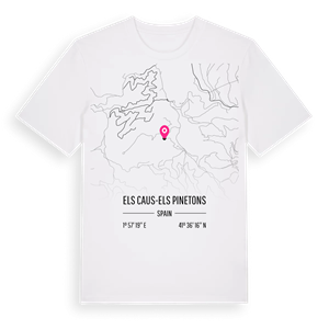 els Caus-els Pinetons karta t-shirt – ekologisk bomull t-shirt från Pinshirt