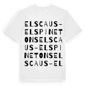 els Caus-els Pinetons ordlek t-shirt – ekologisk bomull t-shirt från Pinshirt