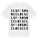 els Pisos de Clols ordlek t-shirt