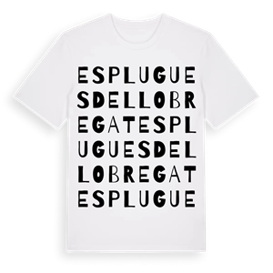 Esplugues de Llobregat ordlek t-shirt – ekologisk bomull t-shirt från Pinshirt