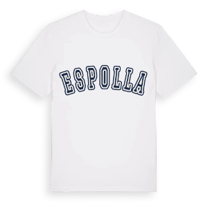 Espolla college t-shirt – ekologisk bomull t-shirt från Pinshirt