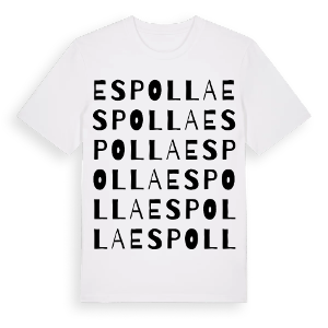 Espolla ordlek t-shirt – ekologisk bomull t-shirt från Pinshirt