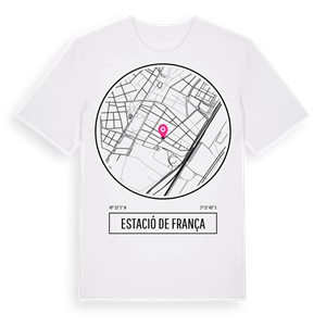 Estació de França t-shirt – ekologisk bomull t-shirt från Pinshirt