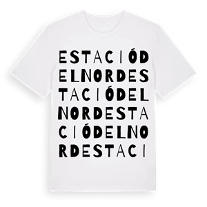 Estació del Nord ordlek t-shirt – ekologisk bomull t-shirt från Pinshirt