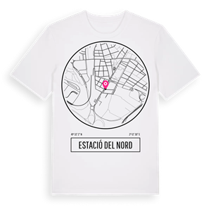 Estació del Nord t-shirt – ekologisk bomull t-shirt från Pinshirt