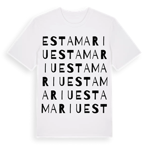 Estamariu ordlek t-shirt – ekologisk bomull t-shirt från Pinshirt