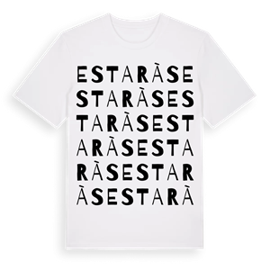 Estaràs ordlek t-shirt – ekologisk bomull t-shirt från Pinshirt