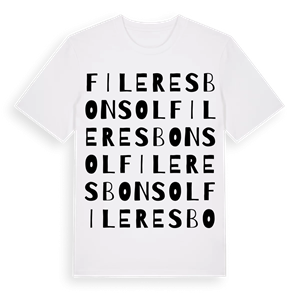Fileres Bon Sol ordlek t-shirt – ekologisk bomull t-shirt från Pinshirt