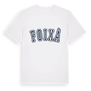 Foixà college t-shirt – ekologisk bomull t-shirt från Pinshirt