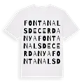 Fontanals de Cerdanya ordlek t-shirt