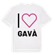 Jag älskar Gavà t-shirt stort tryck