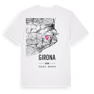 Girona karta t-shirt – ekologisk bomull t-shirt från Pinshirt