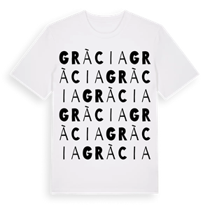 Gràcia ordlek t-shirt – ekologisk bomull t-shirt från Pinshirt