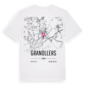 Granollers karta t-shirt – ekologisk bomull t-shirt från Pinshirt