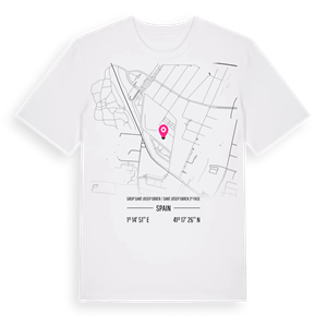 Grup Sant Josep Obrer / Sant Josep Obrer 2ª fase karta t-shirt – ekologisk bomull t-shirt från Pinshirt