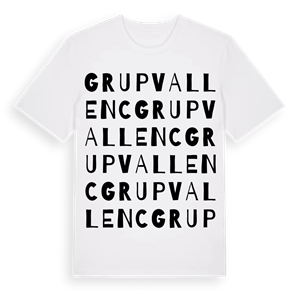 Grup Vallenc ordlek t-shirt – ekologisk bomull t-shirt från Pinshirt
