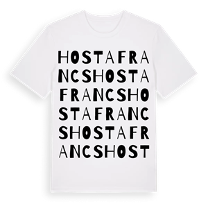Hostafrancs ordlek t-shirt – ekologisk bomull t-shirt från Pinshirt