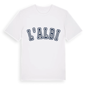 l'Albi college t-shirt – ekologisk bomull t-shirt från Pinshirt