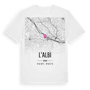 l'Albi karta t-shirt – ekologisk bomull t-shirt från Pinshirt