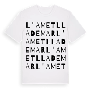 l'Ametlla de Mar ordlek t-shirt – ekologisk bomull t-shirt från Pinshirt
