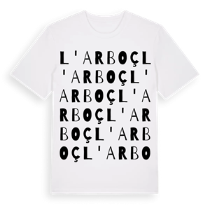 l'Arboç ordlek t-shirt – ekologisk bomull t-shirt från Pinshirt