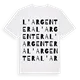 l'Argentera ordlek t-shirt