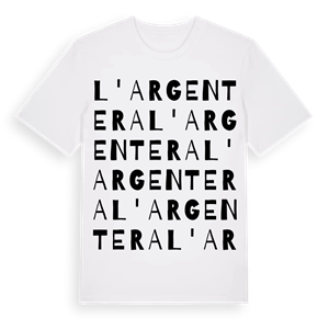 l'Argentera ordlek t-shirt – ekologisk bomull t-shirt från Pinshirt