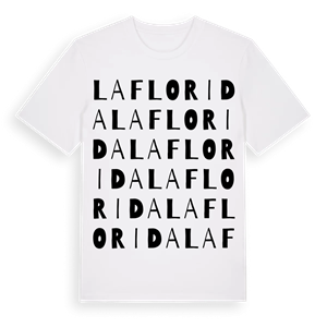 la Florida ordlek t-shirt – ekologisk bomull t-shirt från Pinshirt