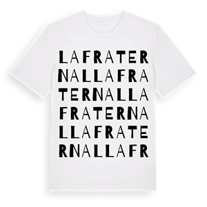 la Fraternal ordlek t-shirt – ekologisk bomull t-shirt från Pinshirt