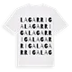 la Garriga ordlek t-shirt