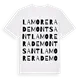 la Morera de Montsant ordlek t-shirt