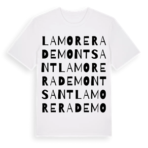 la Morera de Montsant ordlek t-shirt – ekologisk bomull t-shirt från Pinshirt