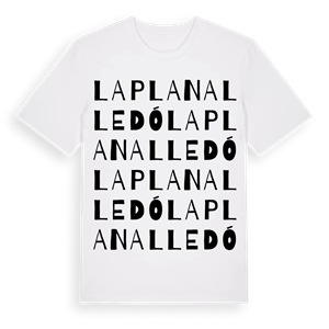 la Plana Lledó ordlek t-shirt – ekologisk bomull t-shirt från Pinshirt