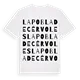 la Pobla de Cérvoles ordlek t-shirt