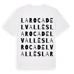 la Roca del Vallès ordlek t-shirt – ekologisk bomull t-shirt från Pinshirt