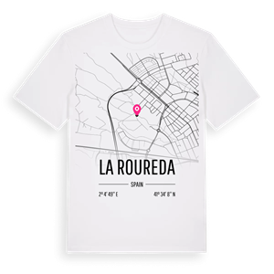 la Roureda karta t-shirt – ekologisk bomull t-shirt från Pinshirt