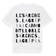 les Arenes, la Grípia i Can Montllor ordlek t-shirt