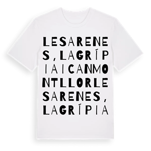 les Arenes, la Grípia i Can Montllor ordlek t-shirt – ekologisk bomull t-shirt från Pinshirt
