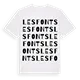 les Fonts ordlek t-shirt