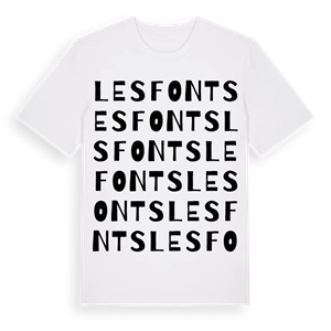les Fonts ordlek t-shirt – ekologisk bomull t-shirt från Pinshirt