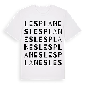 les Planes ordlek t-shirt – ekologisk bomull t-shirt från Pinshirt