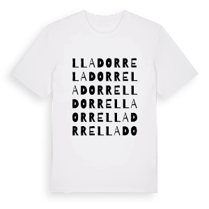 Lladorre ordlek t-shirt – ekologisk bomull t-shirt från Pinshirt