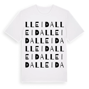 Lleida ordlek t-shirt – ekologisk bomull t-shirt från Pinshirt