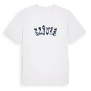 Llívia college t-shirt – ekologisk bomull t-shirt från Pinshirt